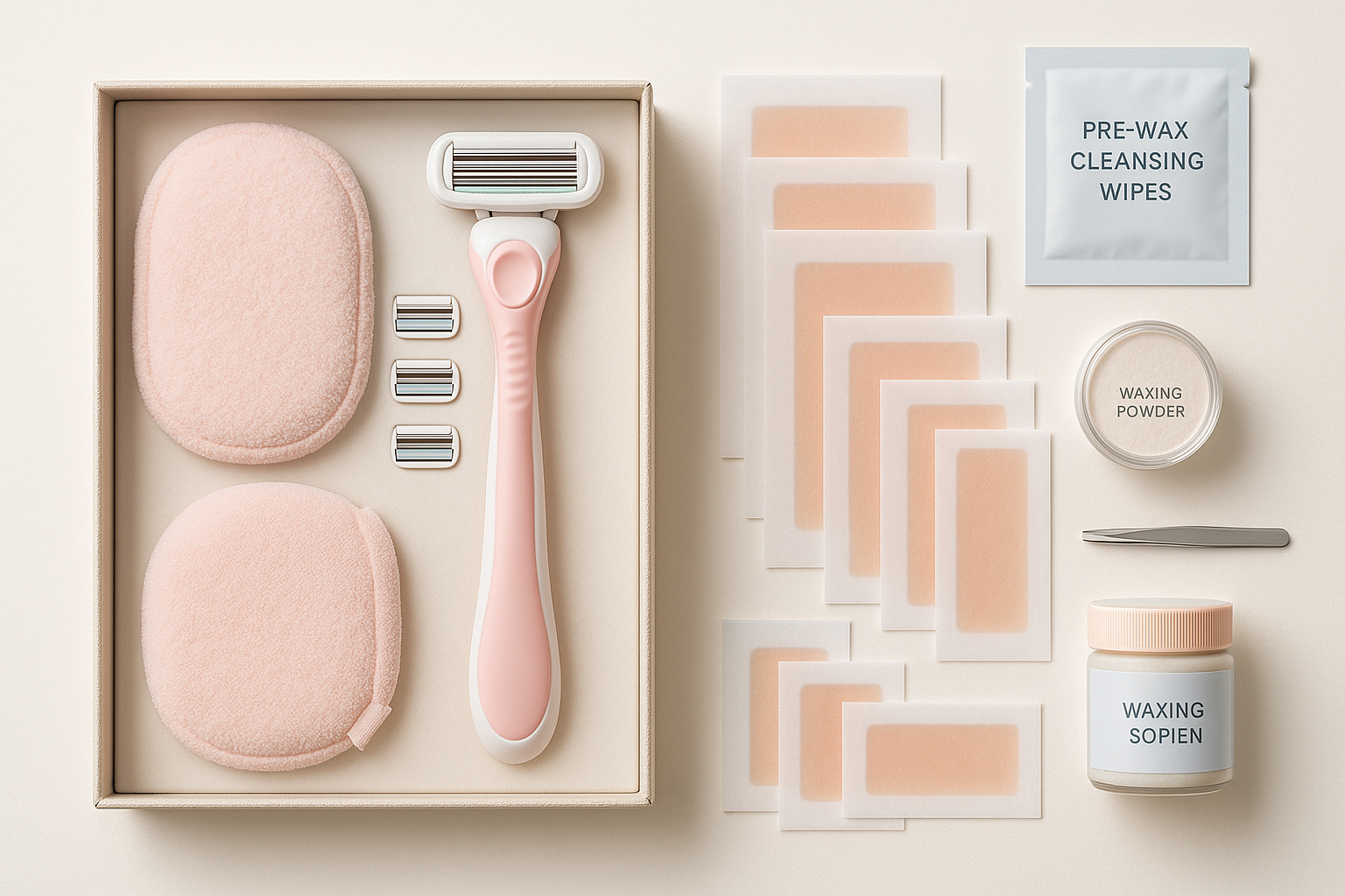 Ladies shaving, waxing starter pack